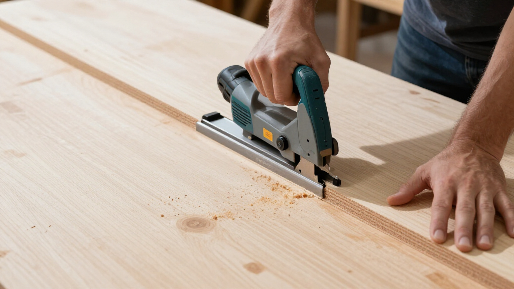 track saw kit for plywood cutting