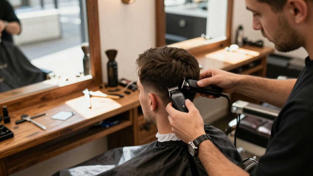 barber clipper set cordless premium