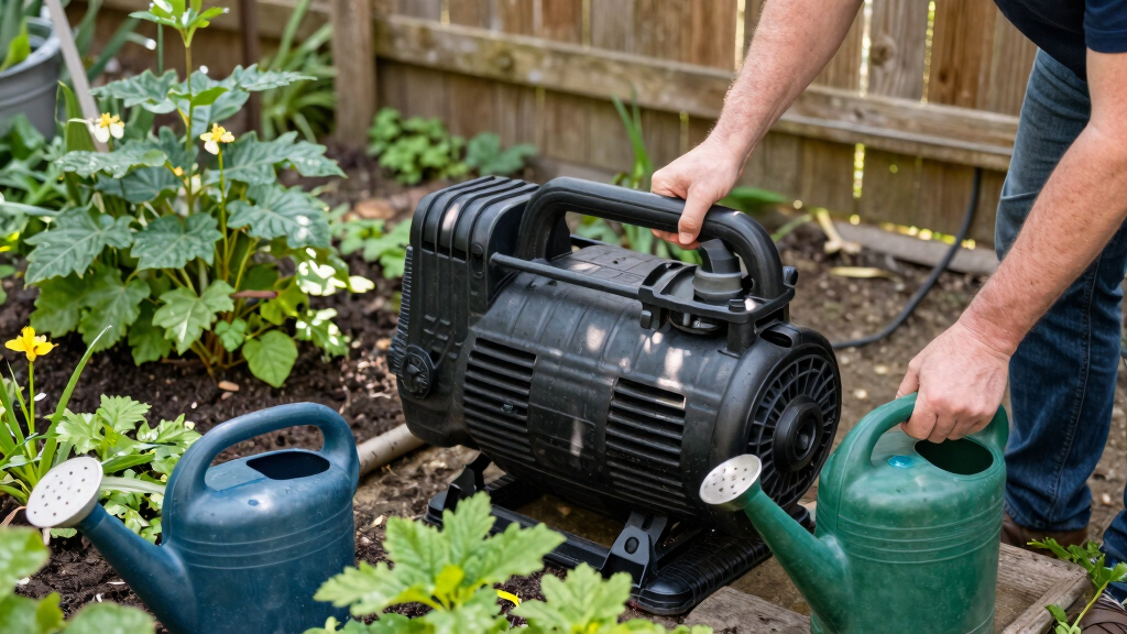 best irrigation pump for rain barrel systems