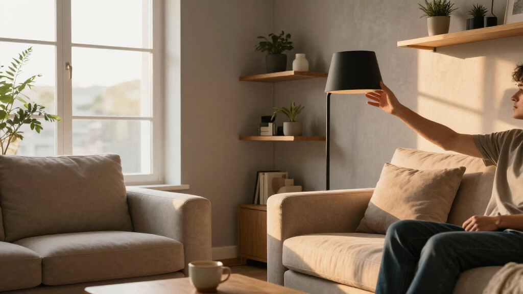 floor lamps with shelves