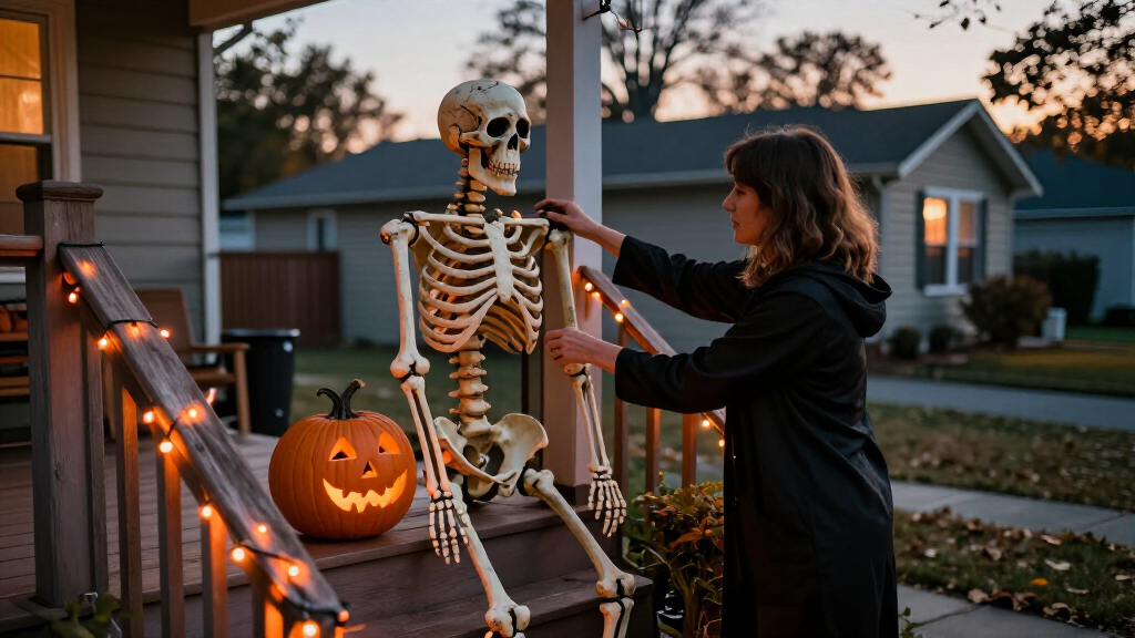 Halloween animatronic decorations