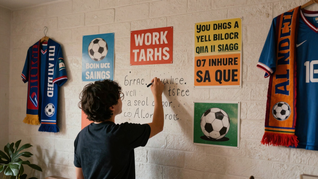 soccer fan quote wall art