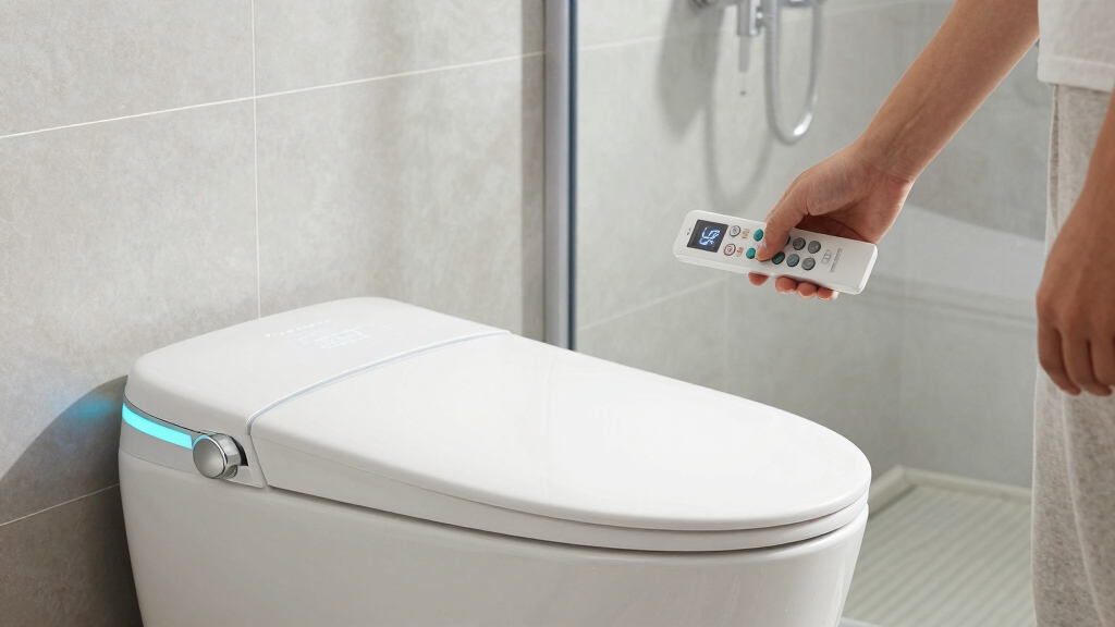 smart toilet with remote control
