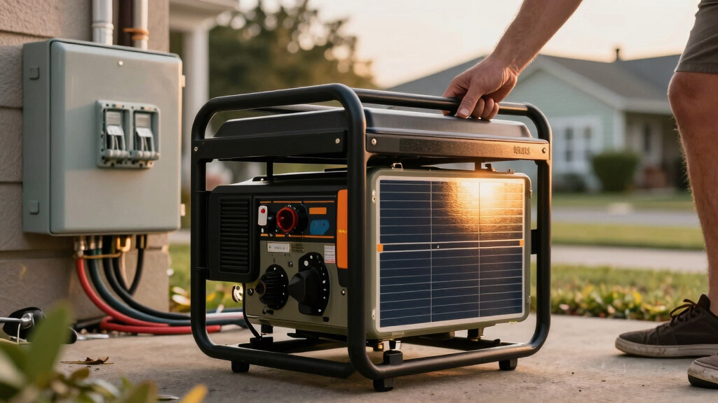 solar-powered backup generators