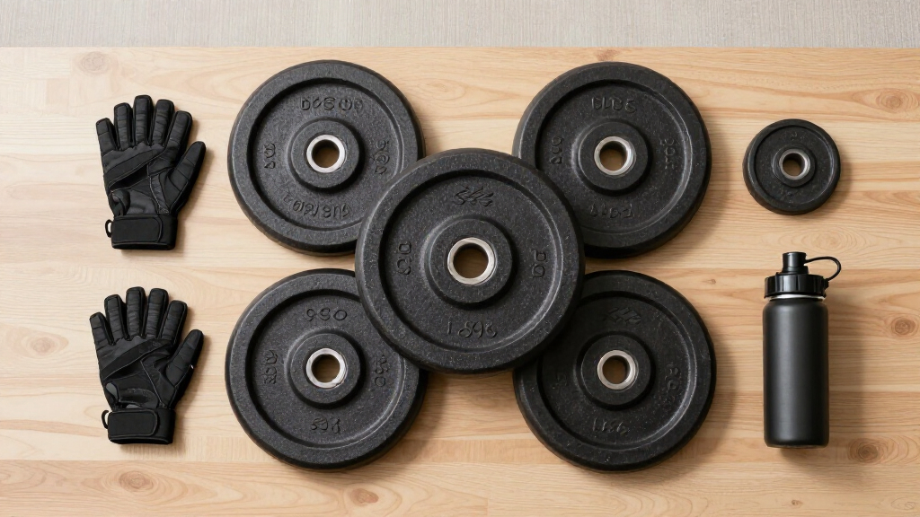 weight plates set cast iron