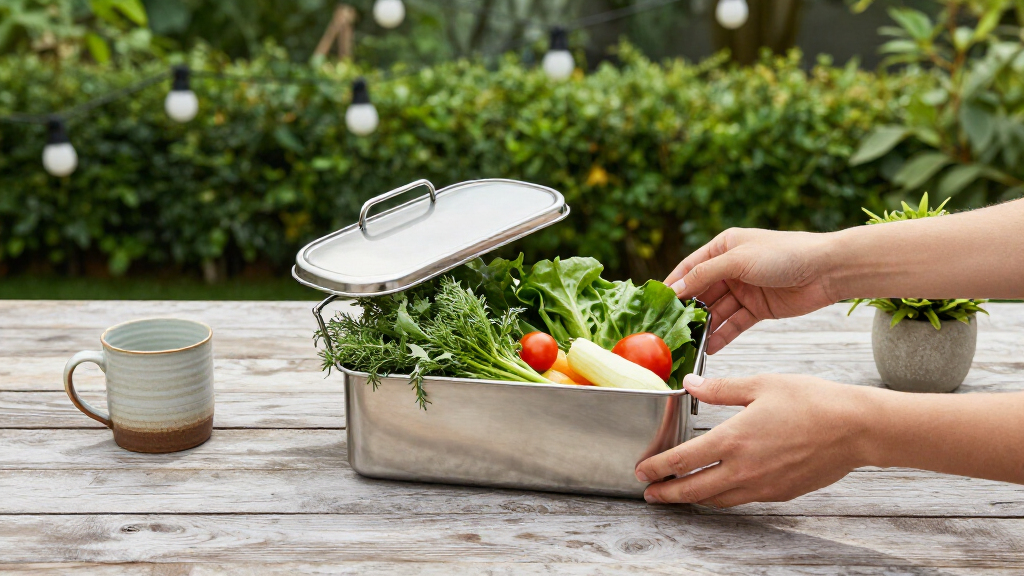 outdoor kitchen storage containers