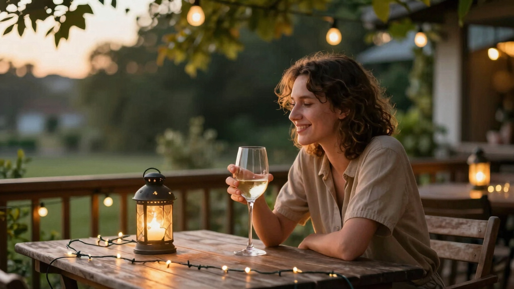romantic outdoor patio lighting