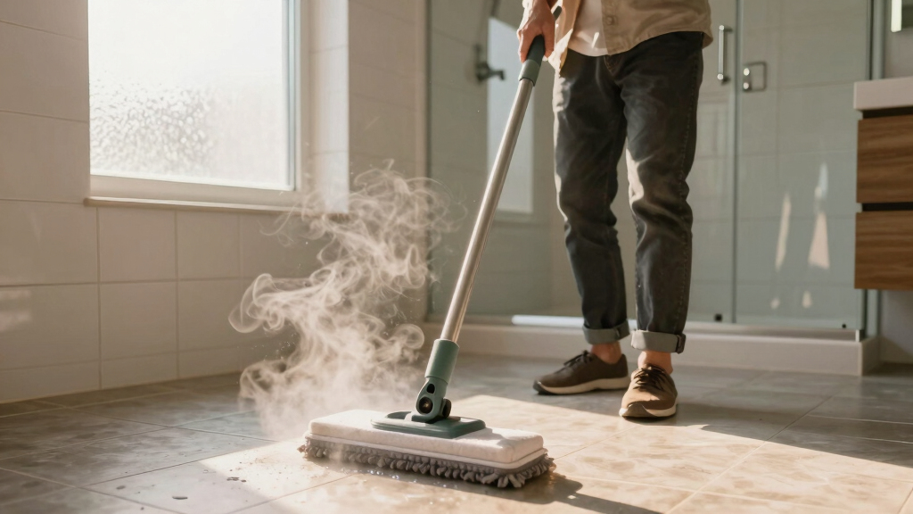 best steam mop for textured bathroom tile