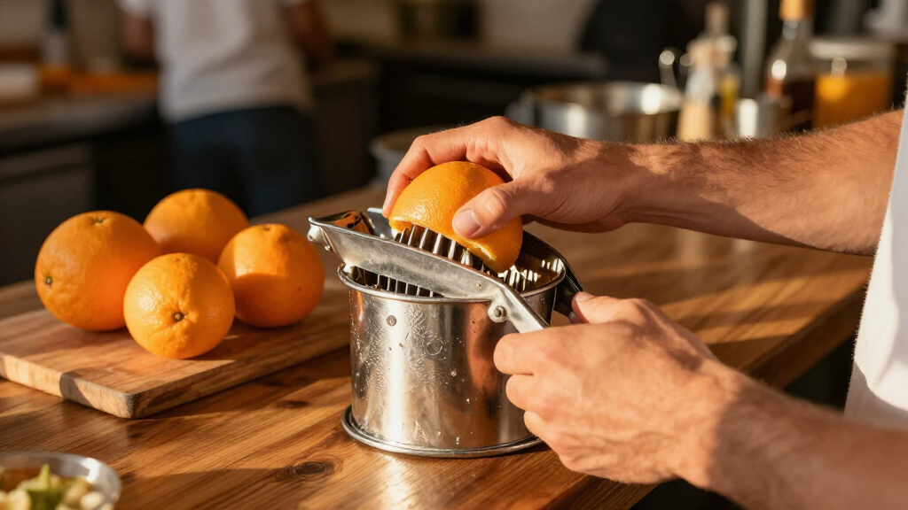 stainless manual citrus press restaurantgrade