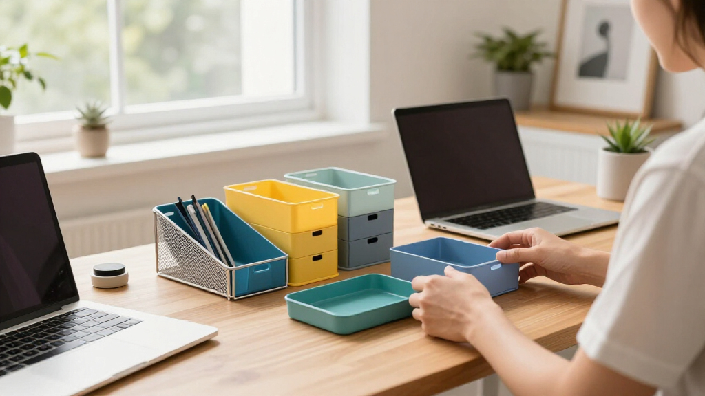 productivity planner desk organizer set