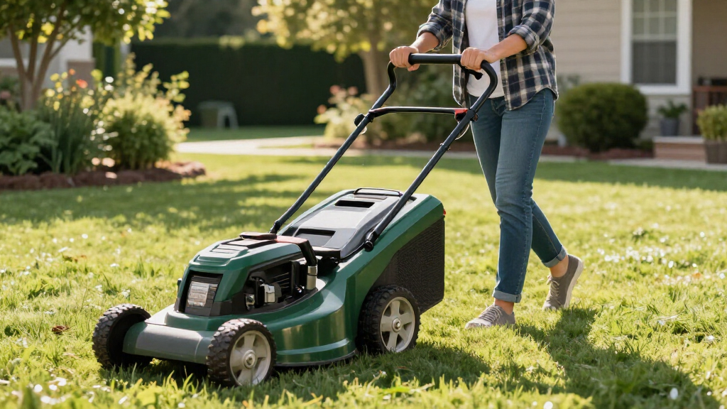 gas lawn mowers premium models