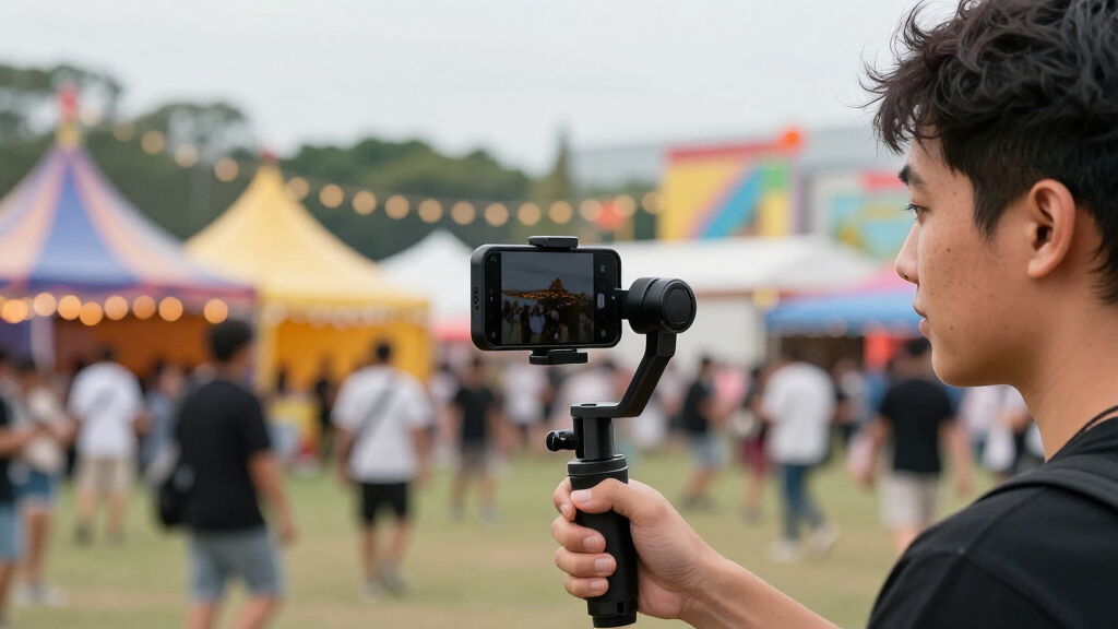 smartphone gimbals for festival vlogs