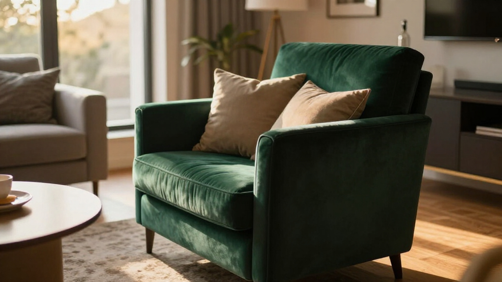 modern velvet accent chairs