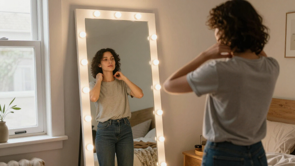 best full length mirror with LED lights