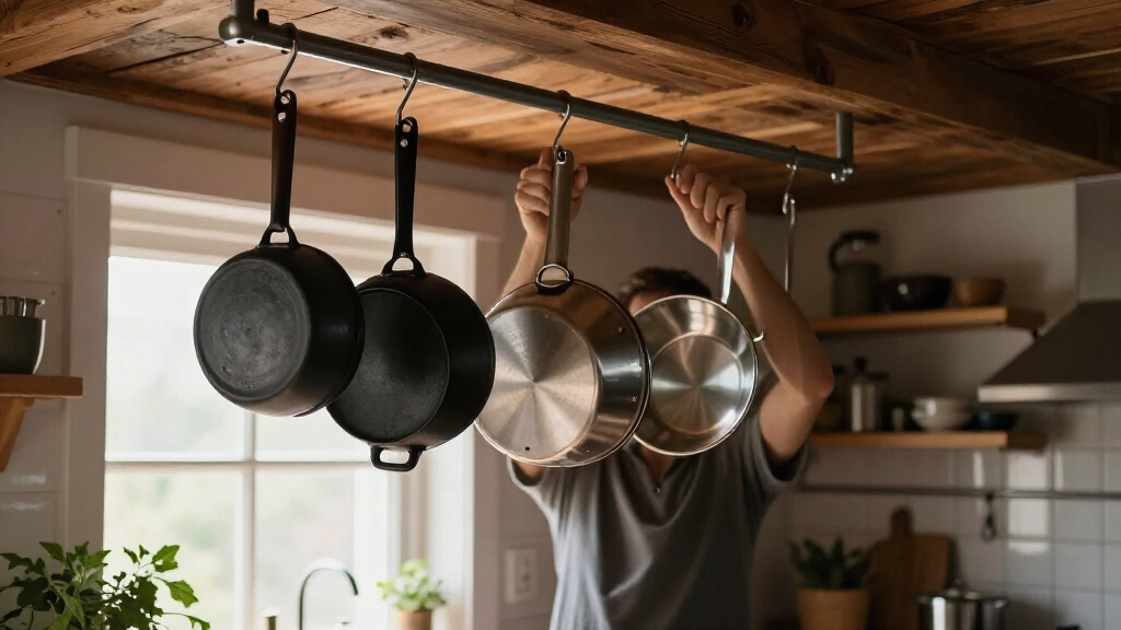 pot rack ceiling mount heavy duty
