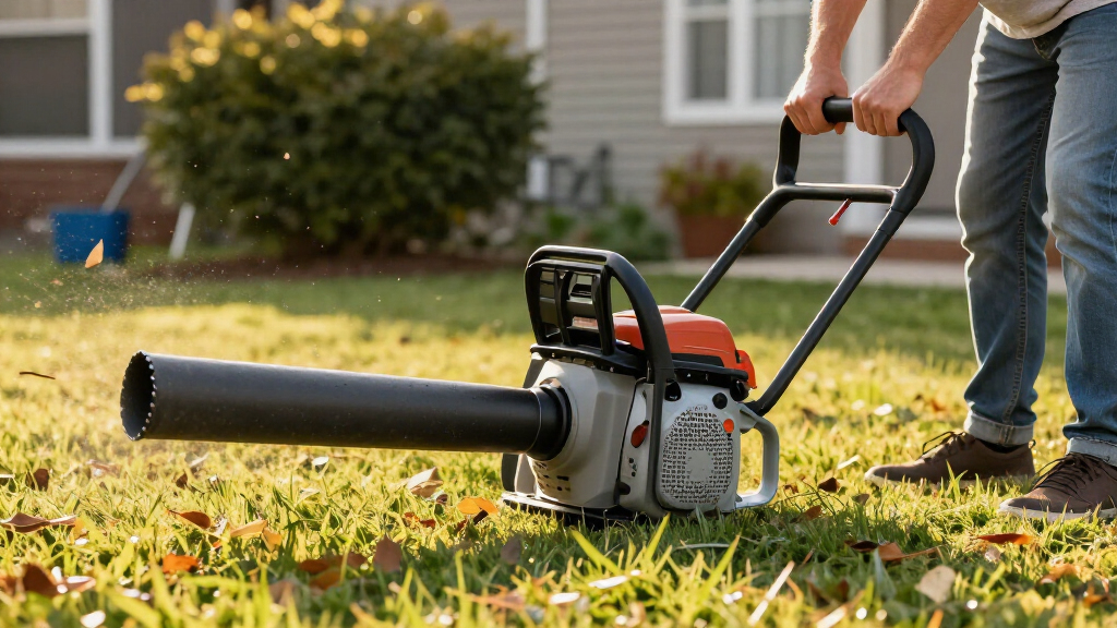 gas powered leaf blowers