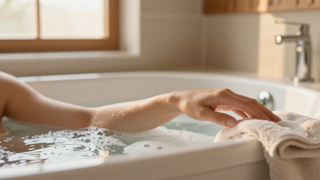 soaking bathtub