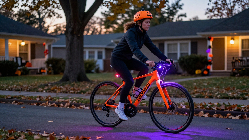 Halloween bike lights
