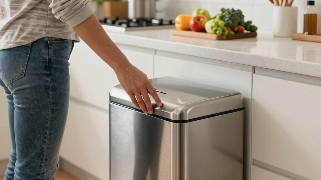 best smart trash can touchless stainless