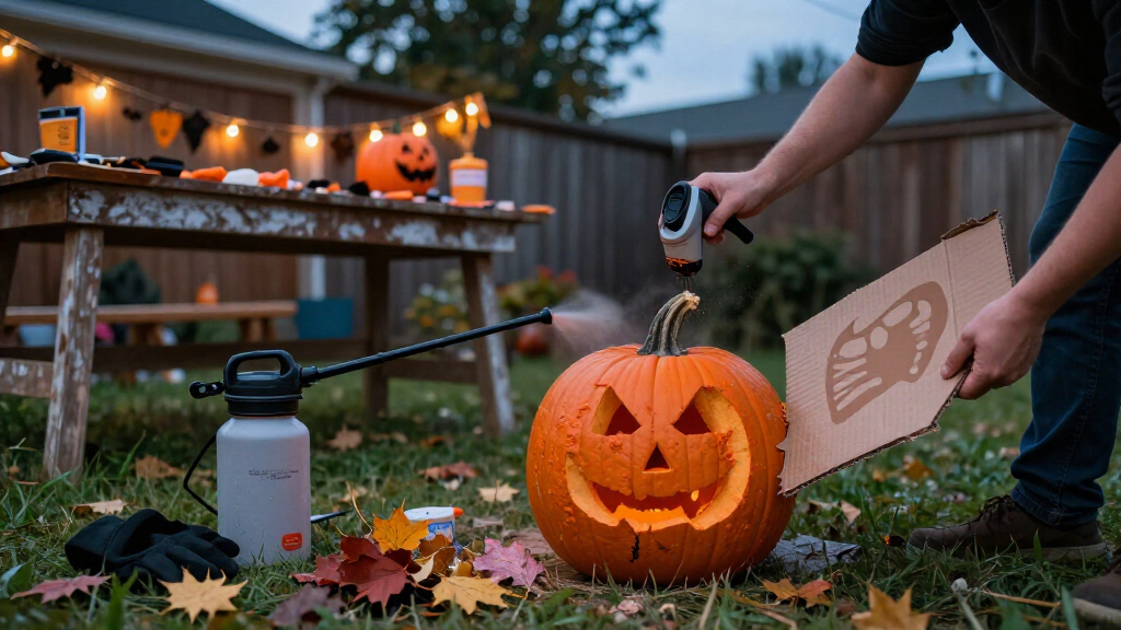 paint sprayers for Halloween decorations