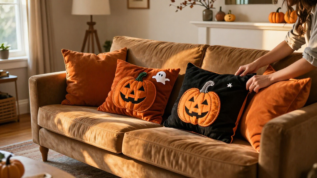 Halloween throw pillow covers