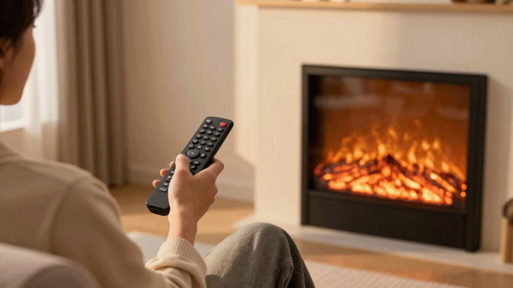 electric fireplaces with remote control