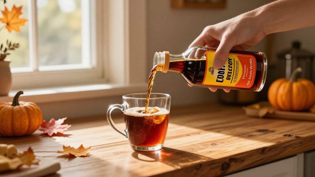 fall-themed coffee syrup sets
