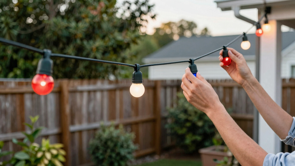 patriotic outdoor string lights