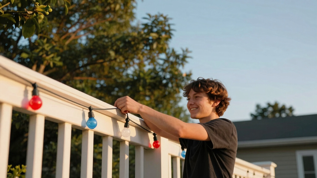 patriotic outdoor string lights