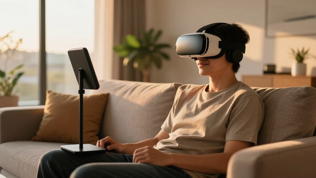 VR headset stand