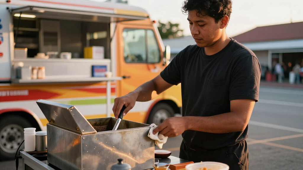best easy clean fryer for food truck service