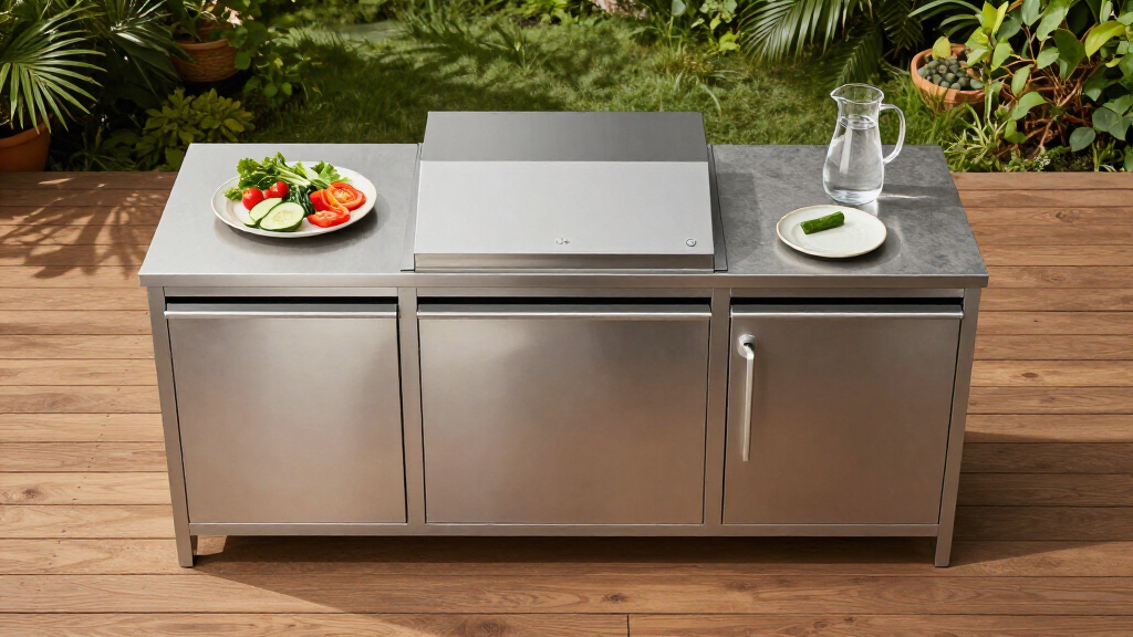 outdoor kitchen storage cabinets