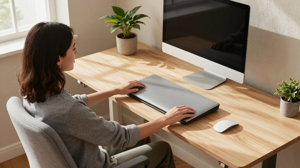 ergonomic sit-stand desk converter