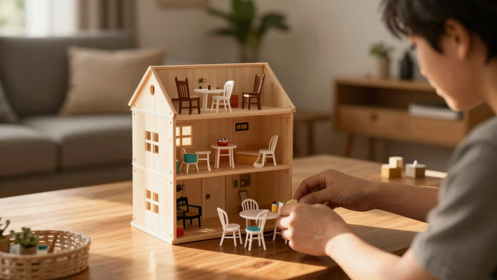 best large dollhouse with furniture