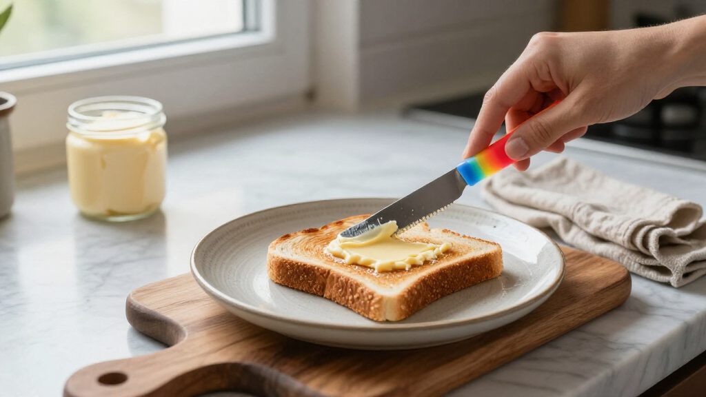 temperaturesensitive butter knife