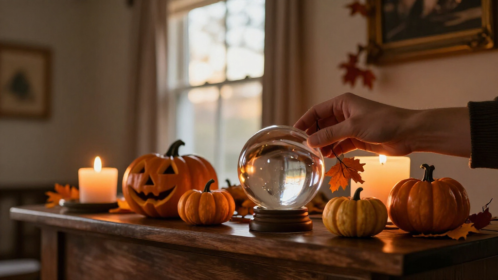 Halloween crystal ball decor