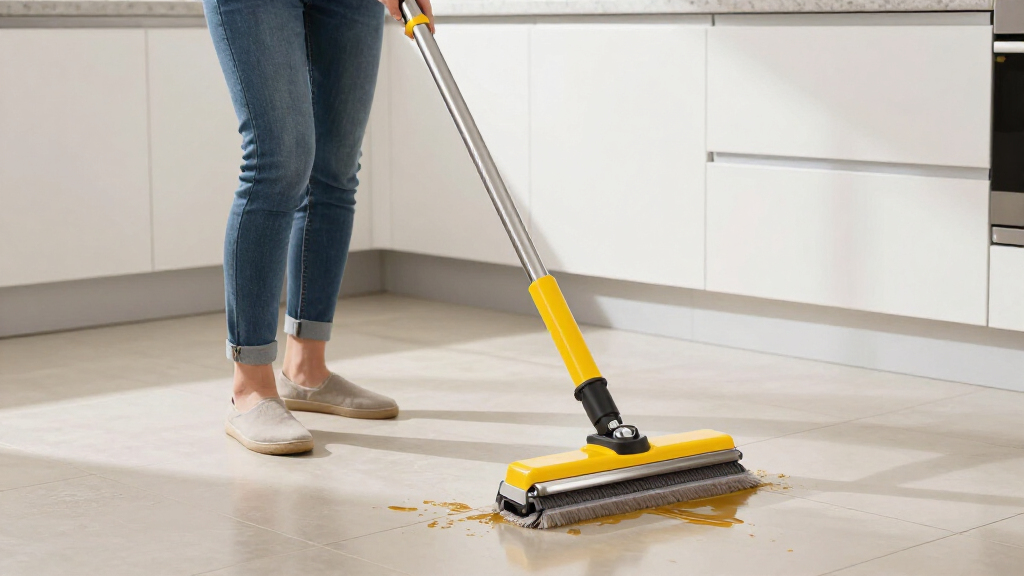 best floor scrubber for sticky messes