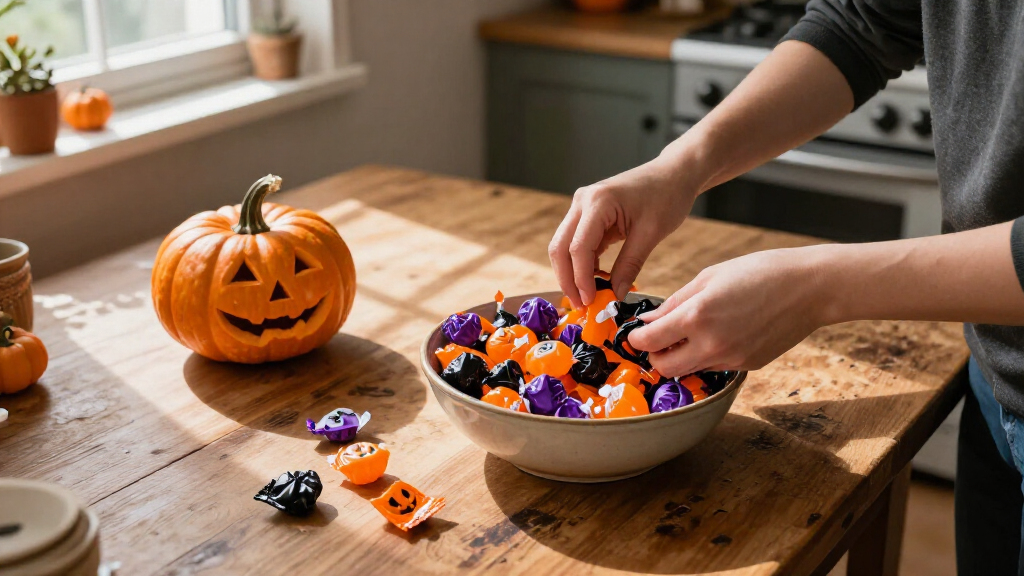 Halloween candy bowls