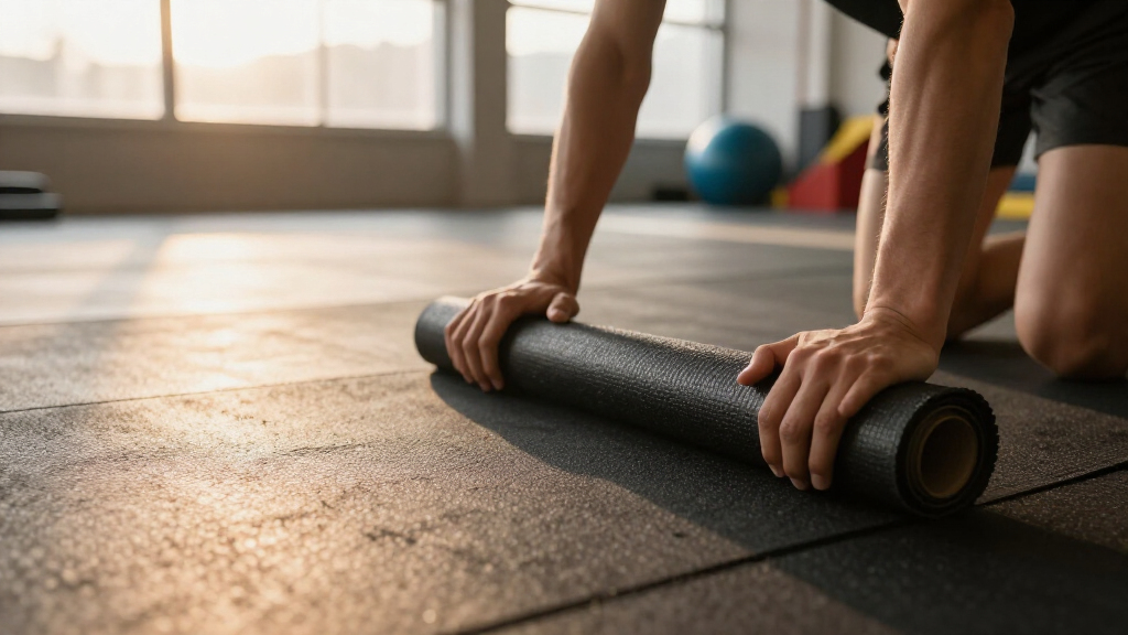 best rubber gym flooring rolls