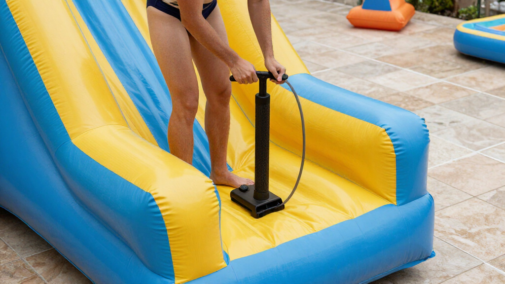 inflatable water park slides