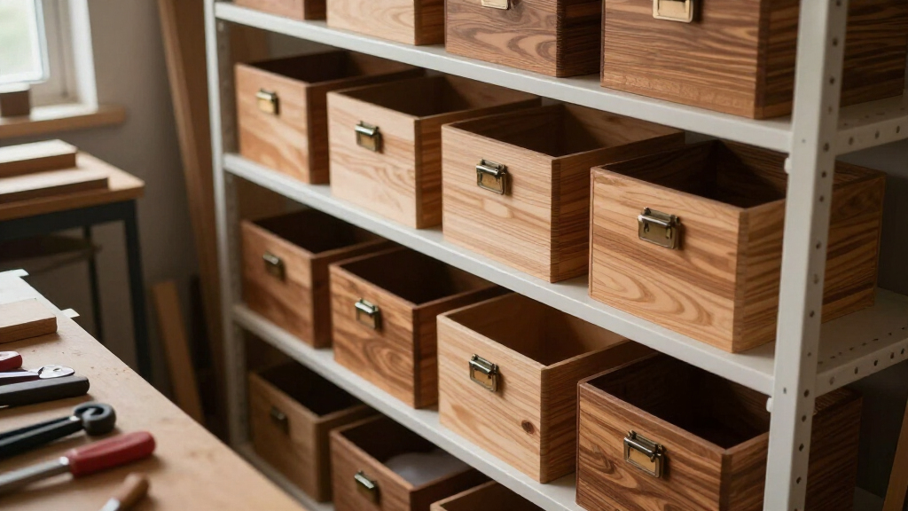 woodworking storage organization bins