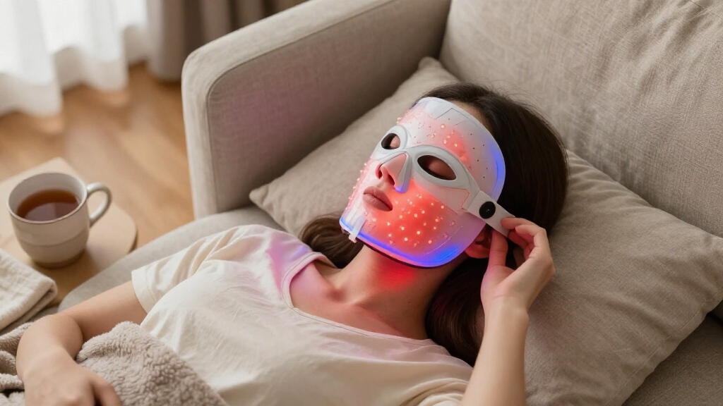 LED light therapy face masks
