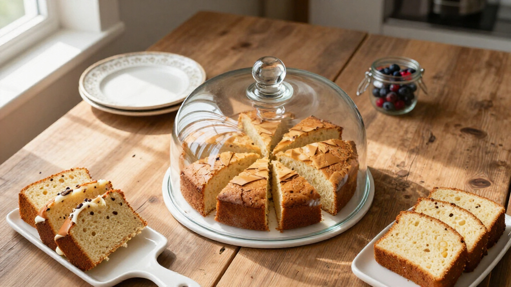 cake dome stand large glass dome