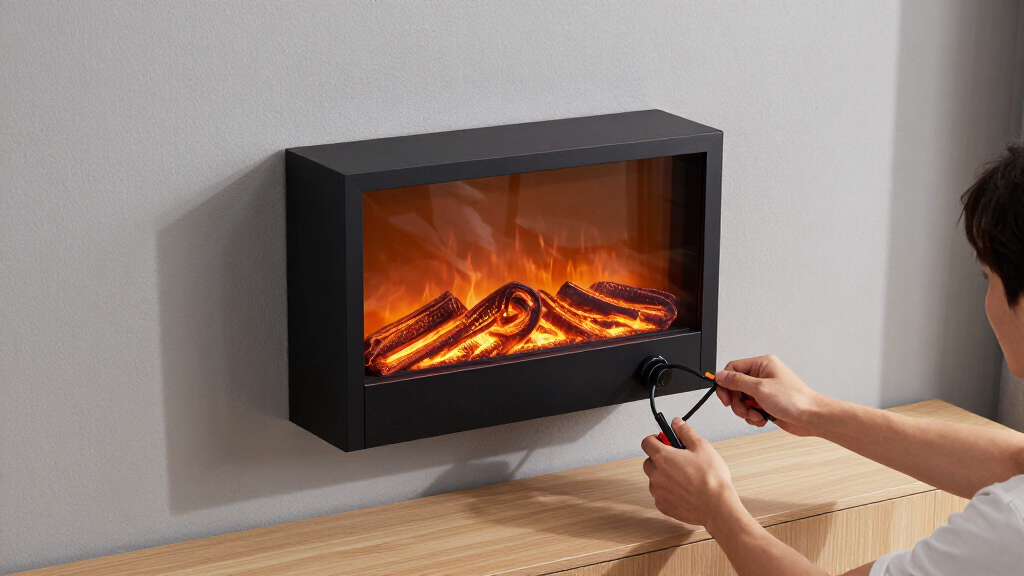 best wall mounted electric fireplace