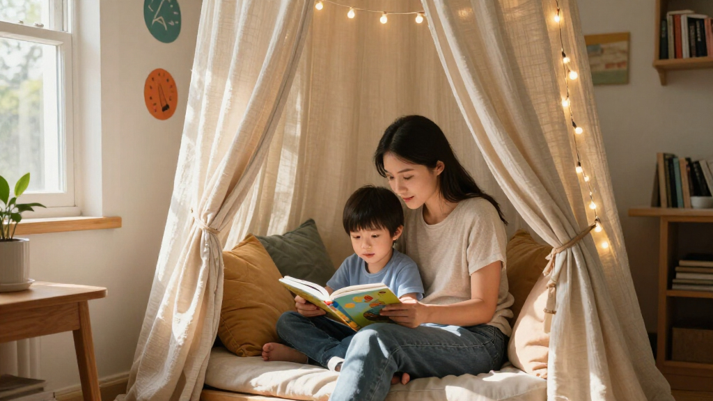 reading nook canopies with lights for kids