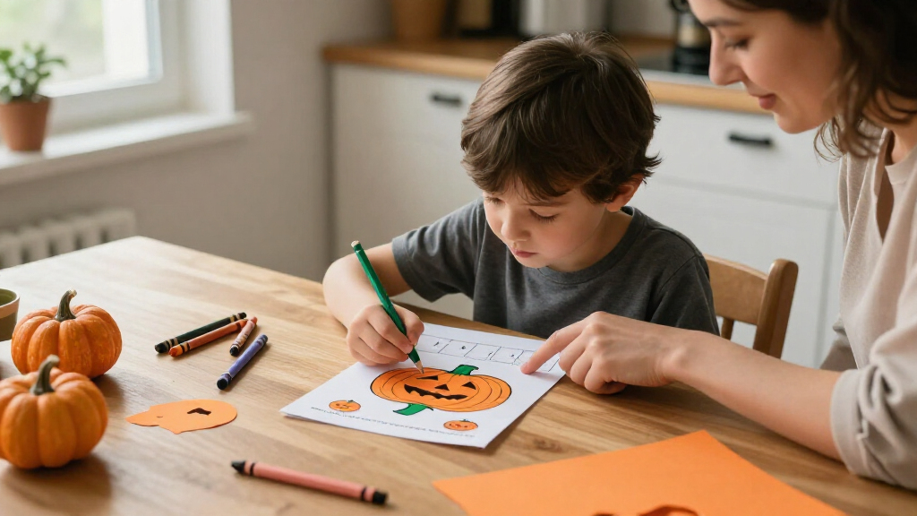 educational Halloween activity books for kids