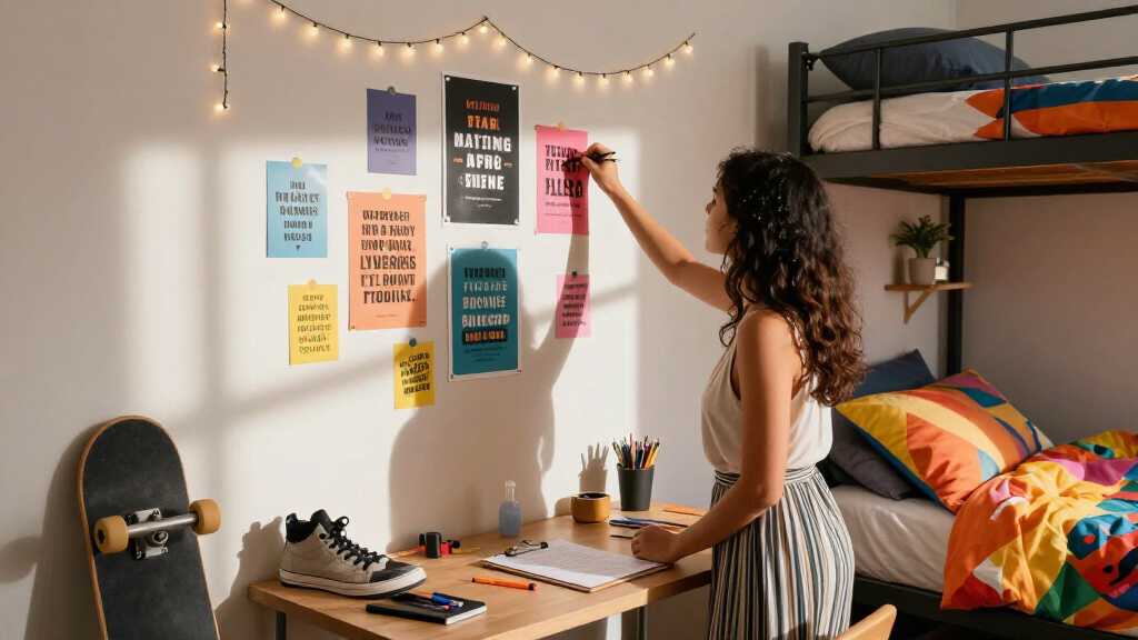 motivational dorm room decor