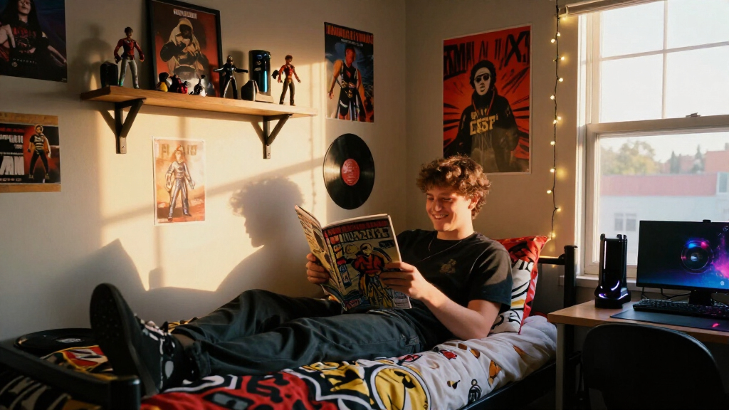 pop culture themed dorm decor