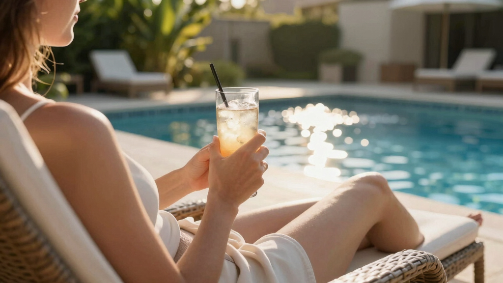outdoor poolside lounge chairs
