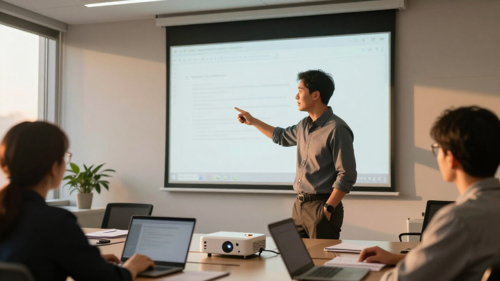 best support team training room projector
